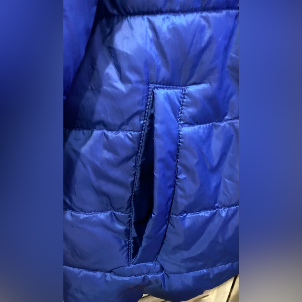 NORDSTROM brand Rich Royal Blue Puffer jacket. Size XL Lightweight Cozy warm - Picture 5 of 6